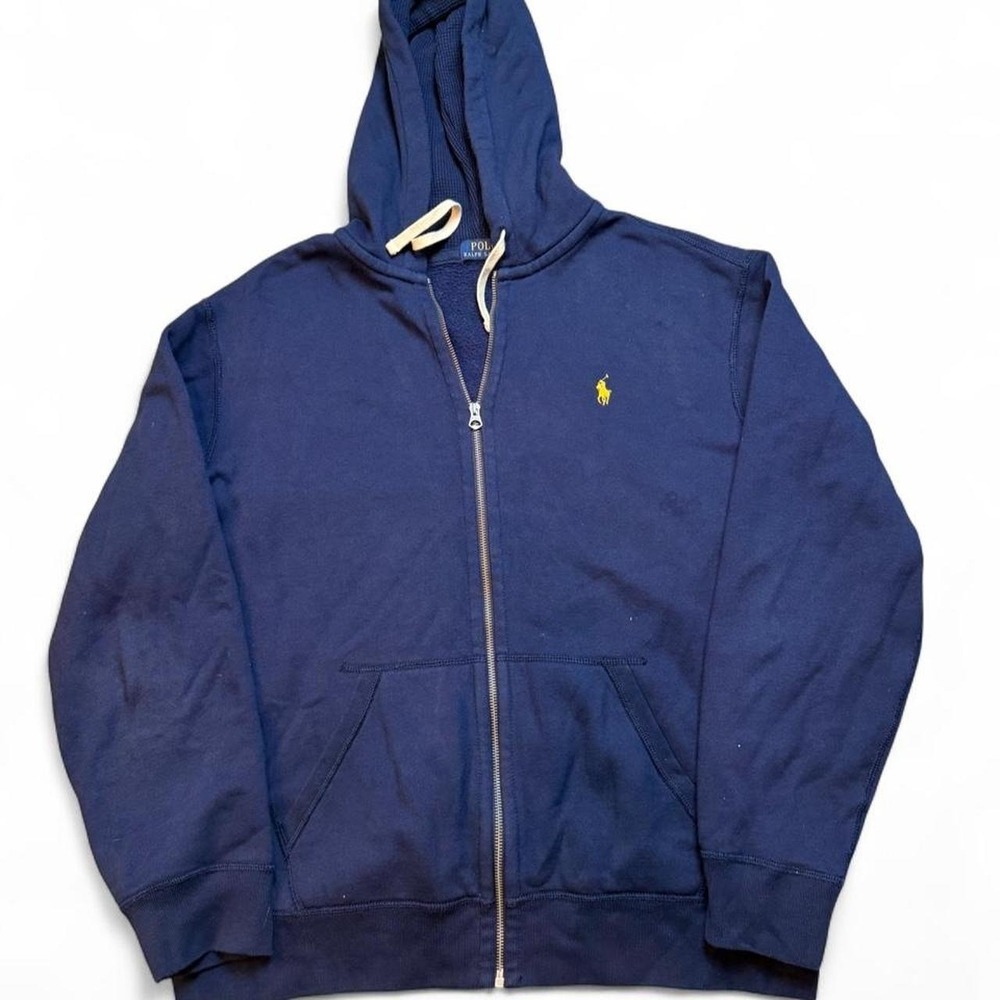 Polo Ralph Lauren preppy classic full zip reverse weave hoodie sweatshirt XL